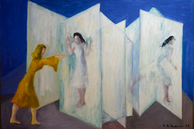 Bild des Werkes mit dem Titel: Dans le miroir fuyant apparition (Im Spiegel fliehende Erscheinung)